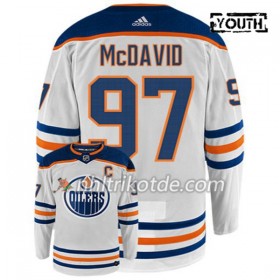 Edmonton Oilers Trikot Connor McDavid 97 Adidas Weiß Authentic - Kinder